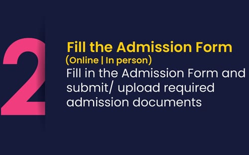 Fill roots admission form