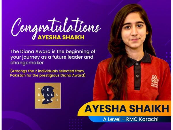 Rising Star, The Diana Award Recipient: Ayesha Shaikh
