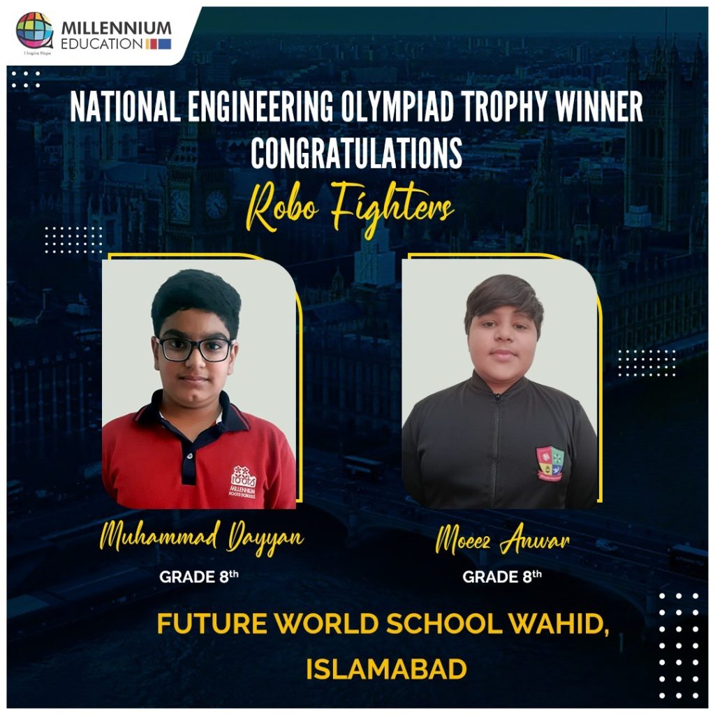 Millennials Secured National Engineering Olympiad (NEO) Trophy 