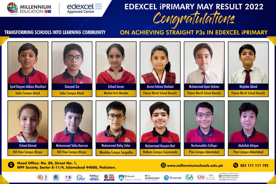 Outstanding Result In Edexcel International  iPrimary Awards 2022!