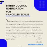 British Council Notification For Cancelled Exams