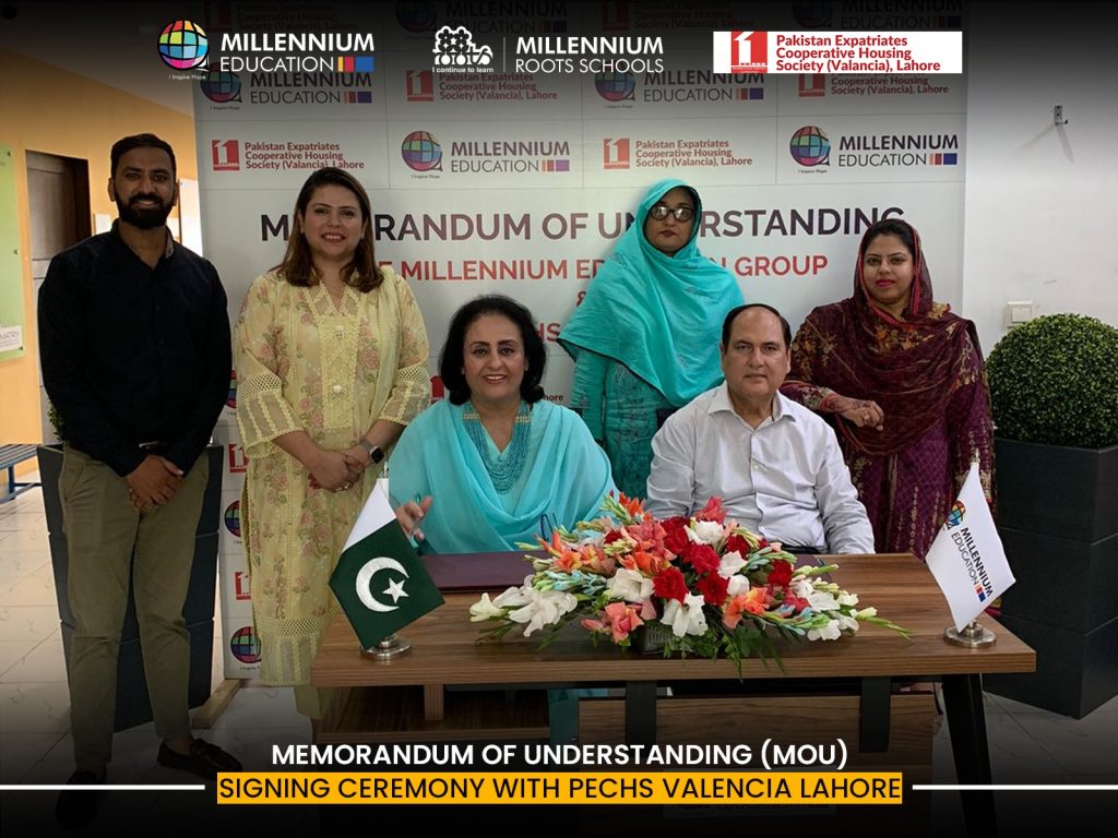 ROOTS MILLENNIUM EDUCATIONS SIGNS MOU WITH PECHS VALENCIA LAHORE