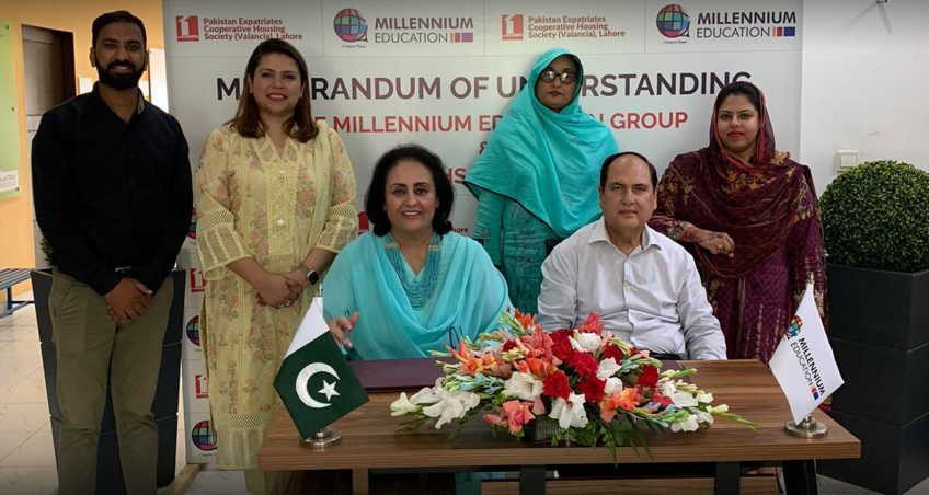 ROOTS MILLENNIUM EDUCATIONS SIGNS MOU WITH PECHS VALENCIA LAHORE